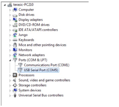 USB Serial Port driver is installed correctly.jpg