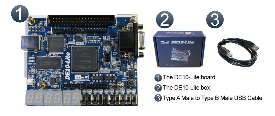 Terasic - All FPGA Boards - MAX 10 - DE10-Lite Board