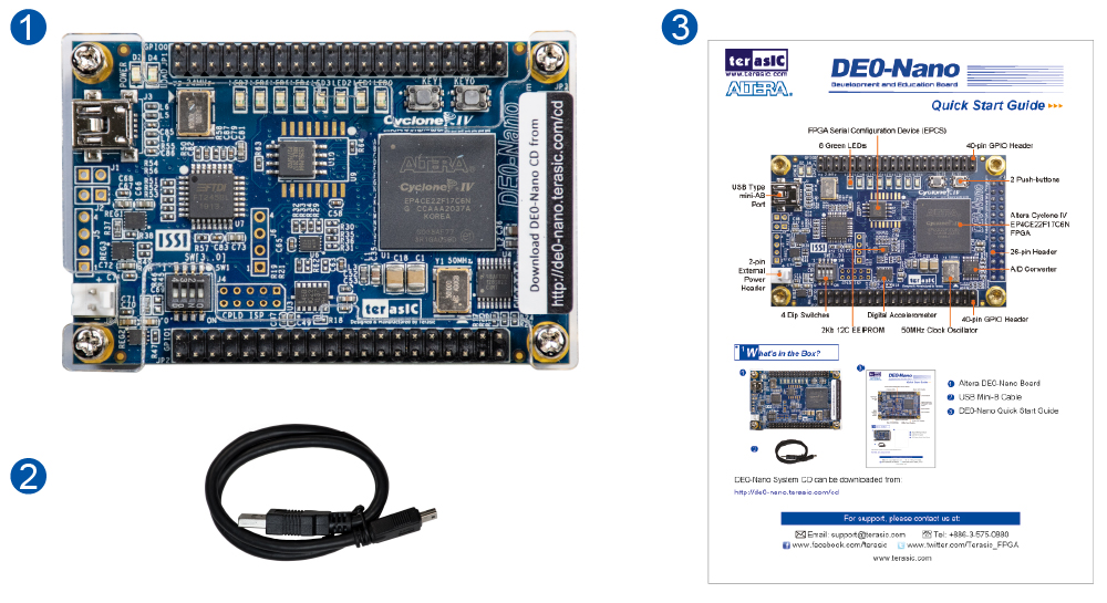 Terasic - All FPGA Boards - Cyclone IV - DE0-Nano Development and